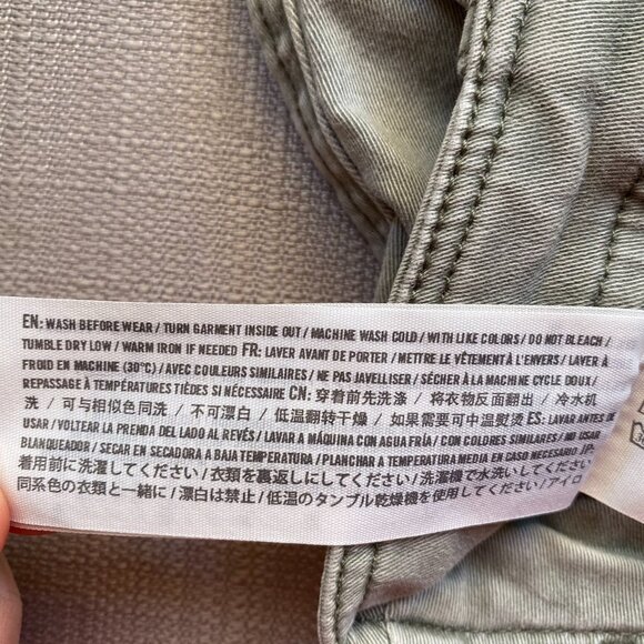 Abercrombie & Fitch Green Cargo Denim Utility Shorts - Picture 11 of 12